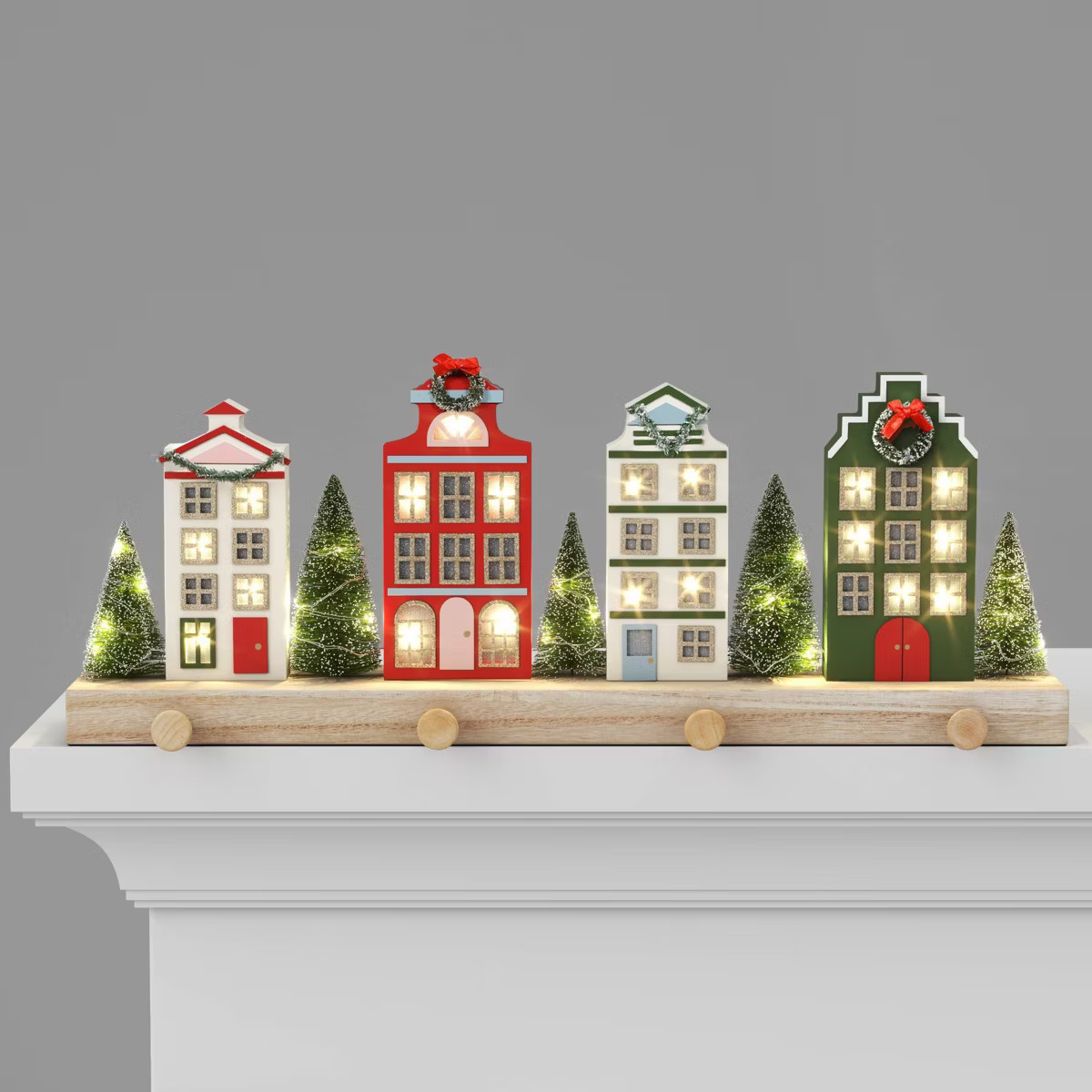 Lit Village Christmas Stocking Holder - Threshold™ | Target