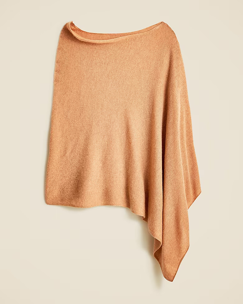 Cashmere-wool blend poncho | J. Crew US
