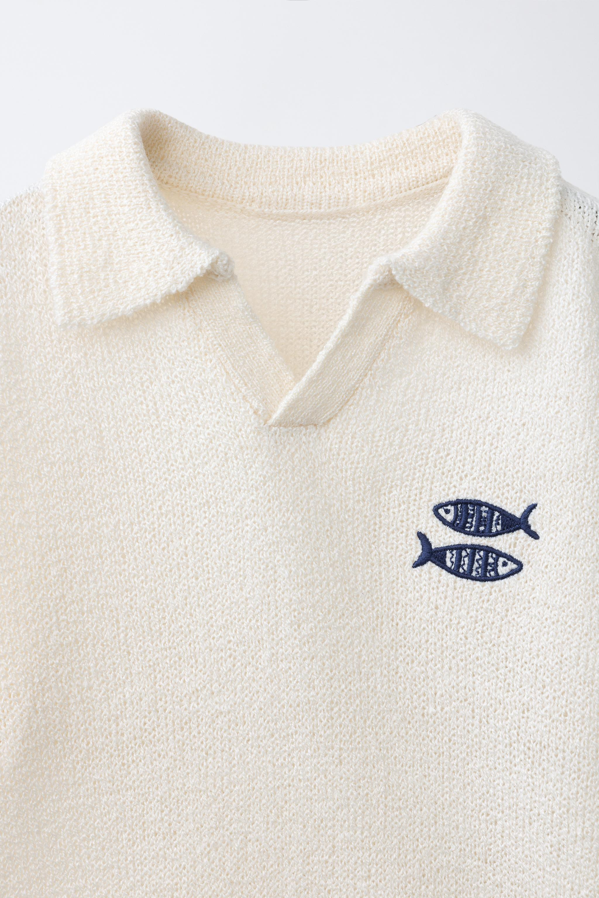 EMBROIDERED FISH POLO SHIRT | Zara US