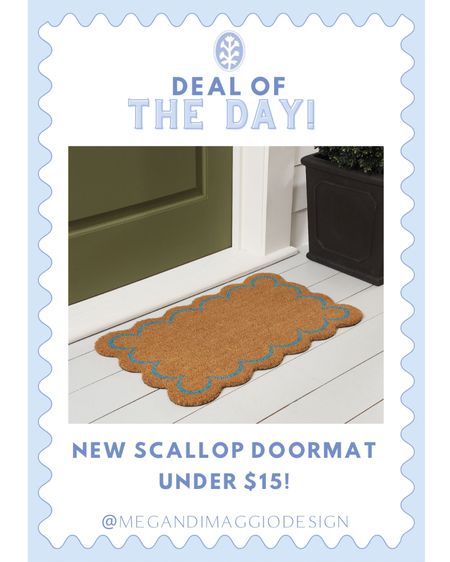 Brand new scallop doormat AND it’s currently on sale this weekend for under $15!! 😍🙌🏻☀️🌷

#LTKSpringSale #LTKfindsunder50 #LTKhome