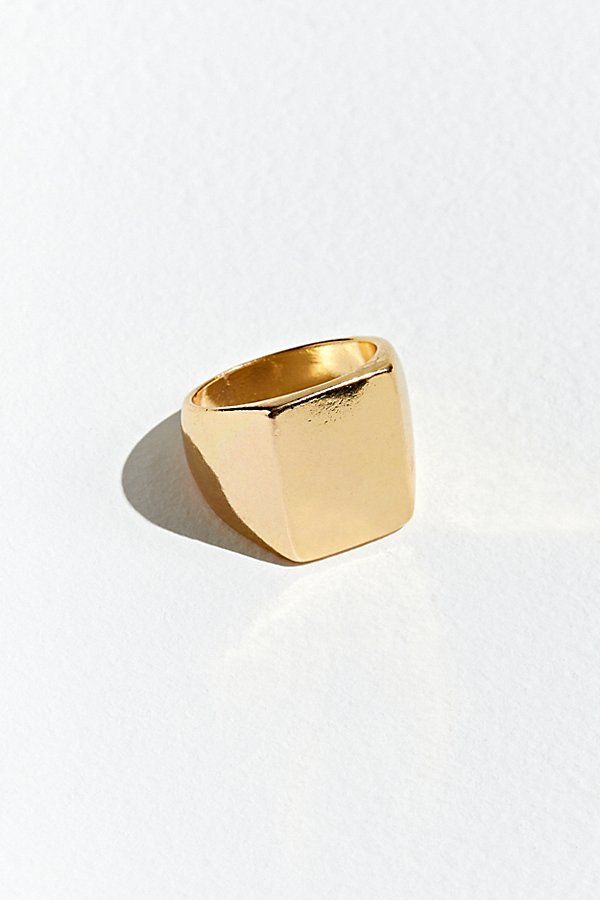 UO Polished Signet Ring | Urban Outfitters (US and RoW)