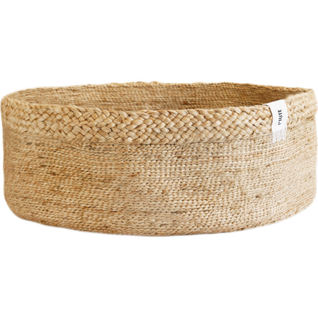 J'Jute | Assembly Floor Jute Basket, Natural | Maisonette | Maisonette