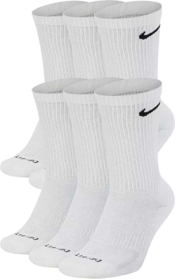 Nike Dri-FIT Everyday Plus Cushion Training Crew Socks - 6 Pack | Dick's Sporting Goods