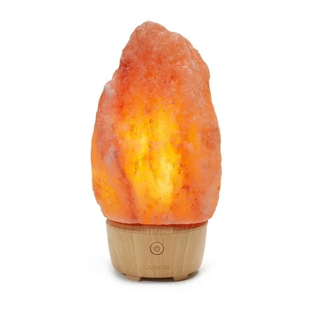 iHome Zenergy Salt Rock Lamp Meditative Light and Sound Therapy Salt Rock Genuine Himalayan Salt Lam | Walmart (US)
