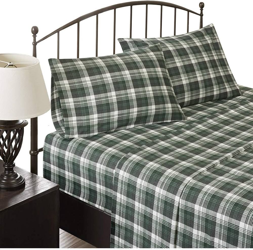 Woolrich Cotton Sheet Set Cottage Charms Print, 100% Cotton Flannel Sheets Warm & Fuzzy Bedding S... | Amazon (US)