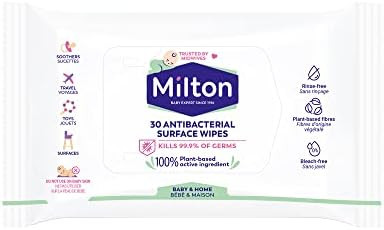 Milton Antibacterial Surface Wipes 30 Wipes - 7 packs | Amazon (UK)