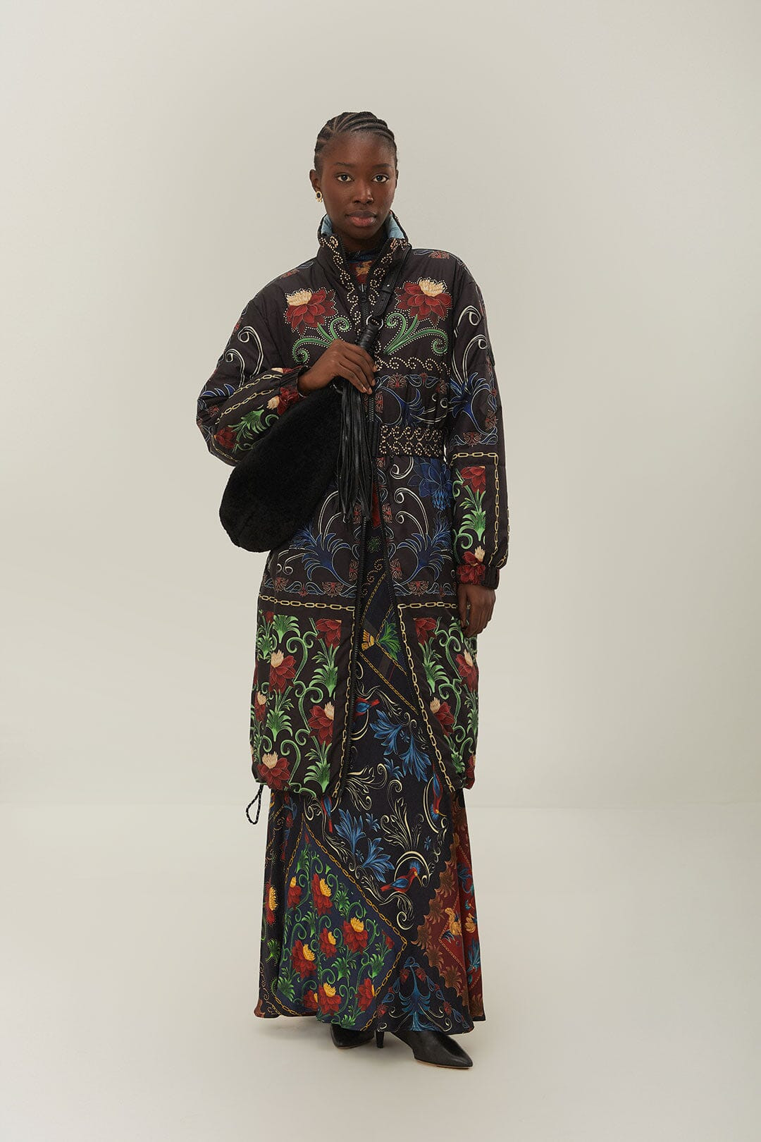 Reversible Flowing Beauty Puffer Jacket | FarmRio (US)