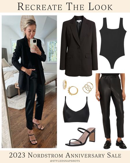Fall outfit under $100, business casual, date night 
•blazer (I’m usually a US2 in this brand)
•bodysuit (size small) 
•bralette (size small)
•heels (I sized up half) 

#LTKunder100 #LTKSeasonal #LTKxNSale