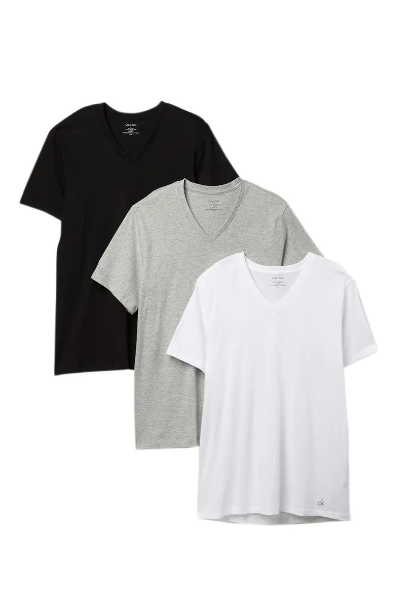 CALVIN KLEIN 3-Pack Cotton V-Neck T-Shirt | Nordstromrack | Nordstrom Rack