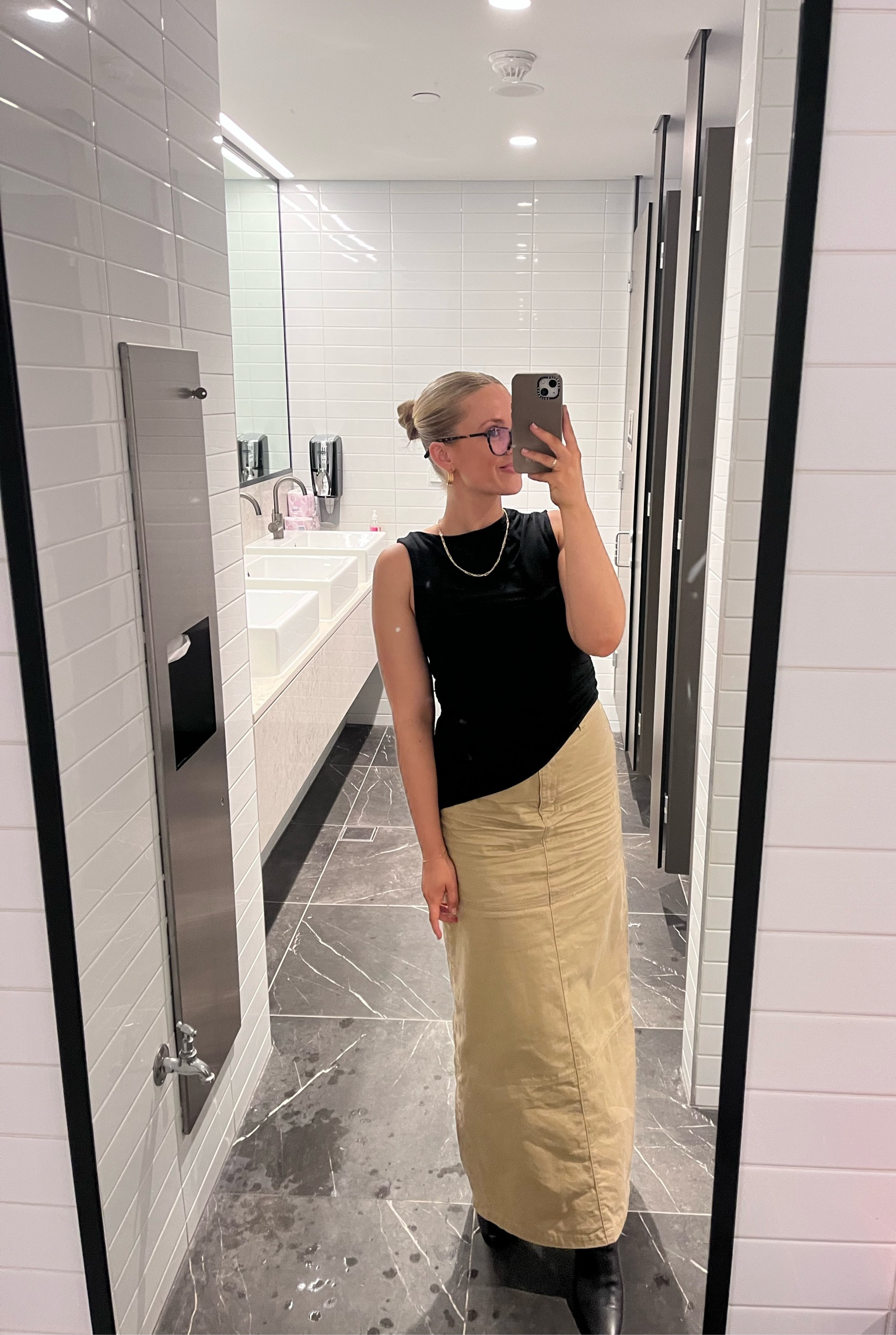 One of my favourite office outfits to date! Both pieces are kookai and i’m wearing a size 34/6 in each, skirt i got as part of the 50% off sale! Glasses are baxter blue and boots are last season kookai too 🫶🏻

#LTKworkwear #LTKstyletip #LTKaustralia