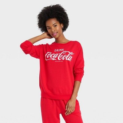 Women's Coca-Cola Graphic Sweatshirt - Red | Target