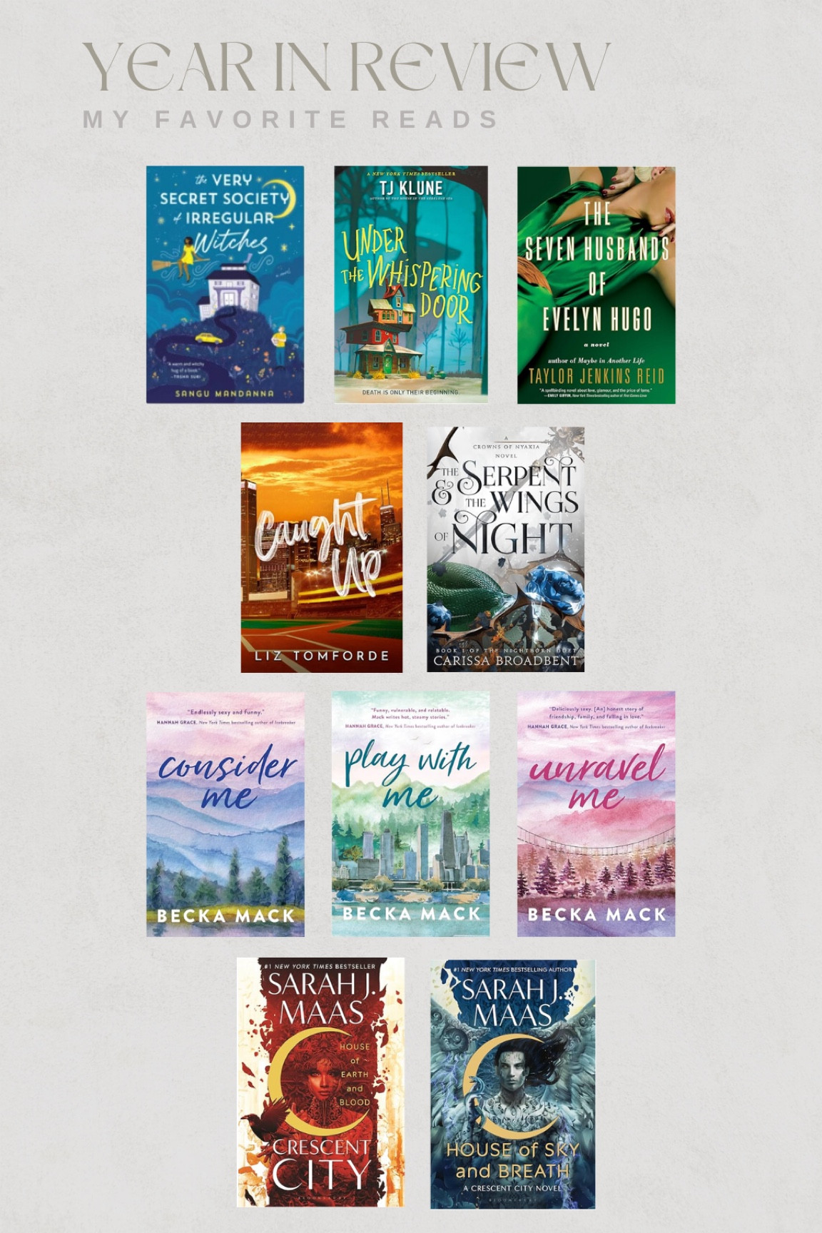 My favorite reads of 2023!

Book review | book club | reading

#LTKHoliday #LTKSeasonal #LTKGiftGuide