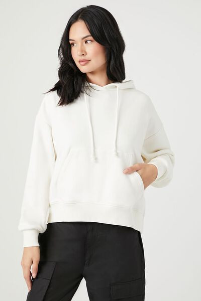 French Terry Drawstring Hoodie | Forever 21 (US)