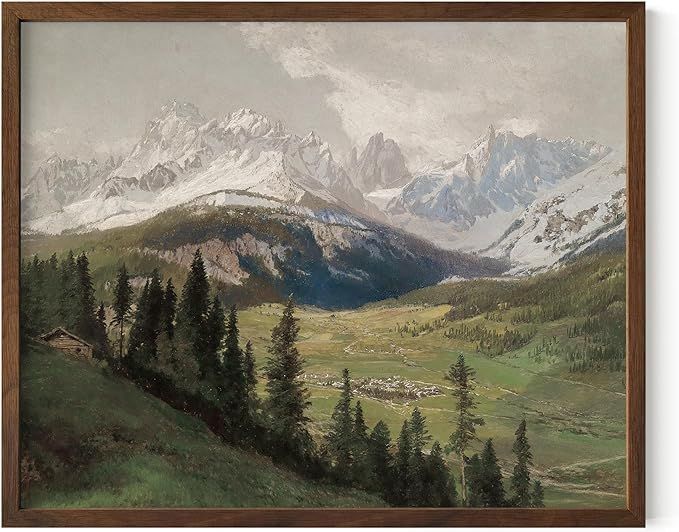 HAUS AND HUES Vintage Prints Wall Art - Oil Paintings for Wall Decor Captivating Landscape and Mo... | Amazon (US)