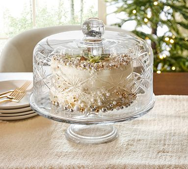 Antique Cut Glass Cake Dome & Stand | Pottery Barn (US)