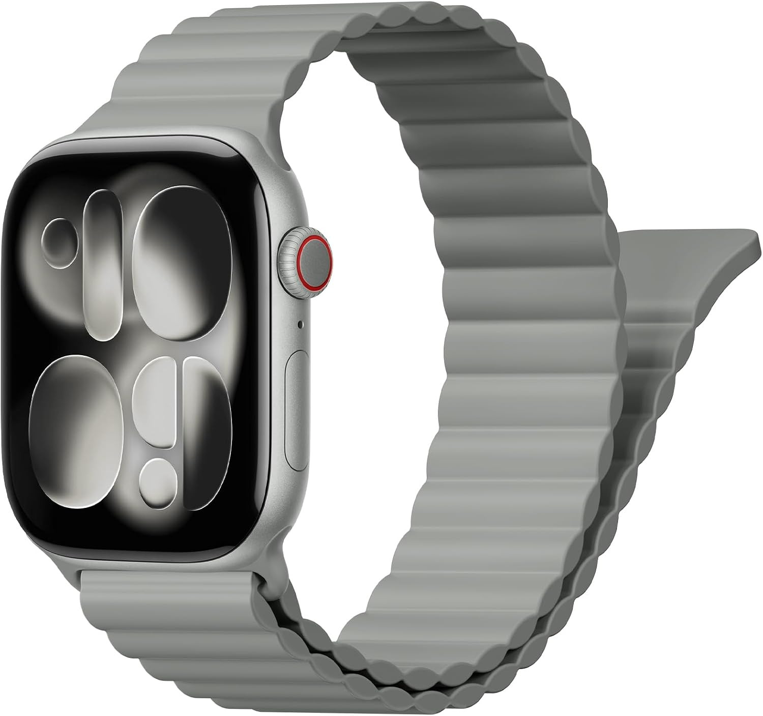 Magnetic Sport Bands for Apple Watch Band 40mm 38mm 41mm 42mm 44mm 45mm 46mm iWatch bands for Women Men,Silicone Loop Strap Wristband for Apple Watch Series 11 10 9 8 7 6 5 4 3 SE 3/2nd Ultra/3/2 49mm | Amazon (US)