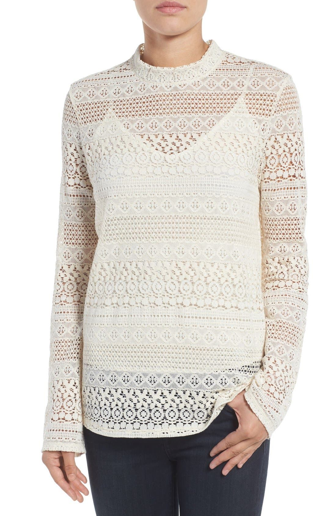 Lace Bell Sleeve Top | Nordstrom