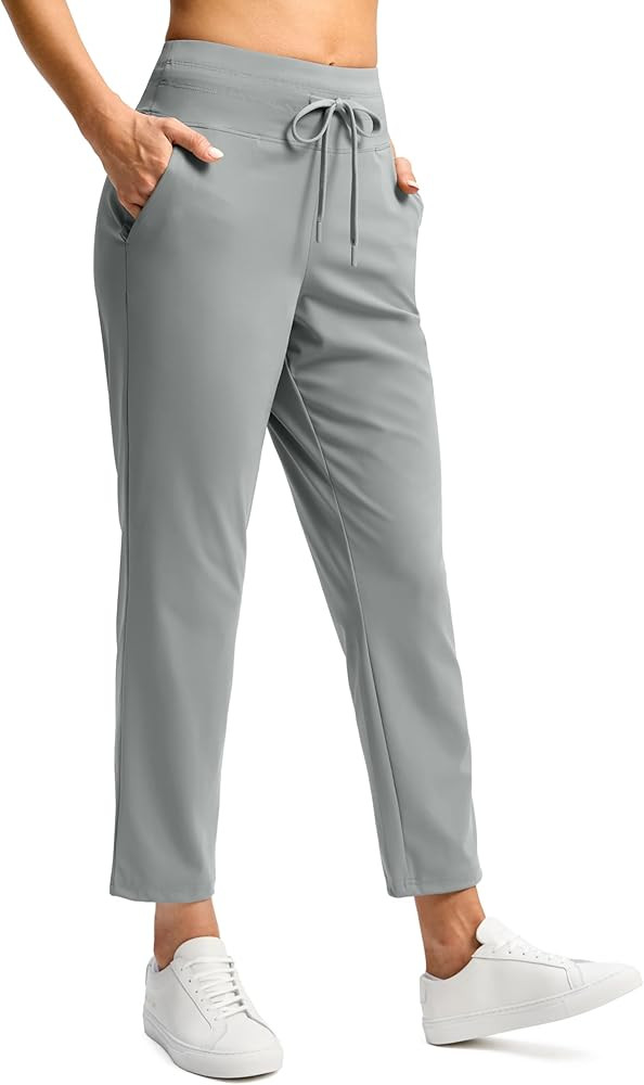 G Gradual Pants for Women High Waisted Ankle Pants 2 Pockets 7/8 Athletic Pants with Drawstring f... | Amazon (US)