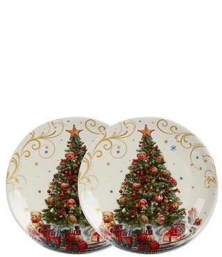 Southern Living Classic Christmas Collection Tree Accent Plates, Set of 2 | Dillard's | Dillard's