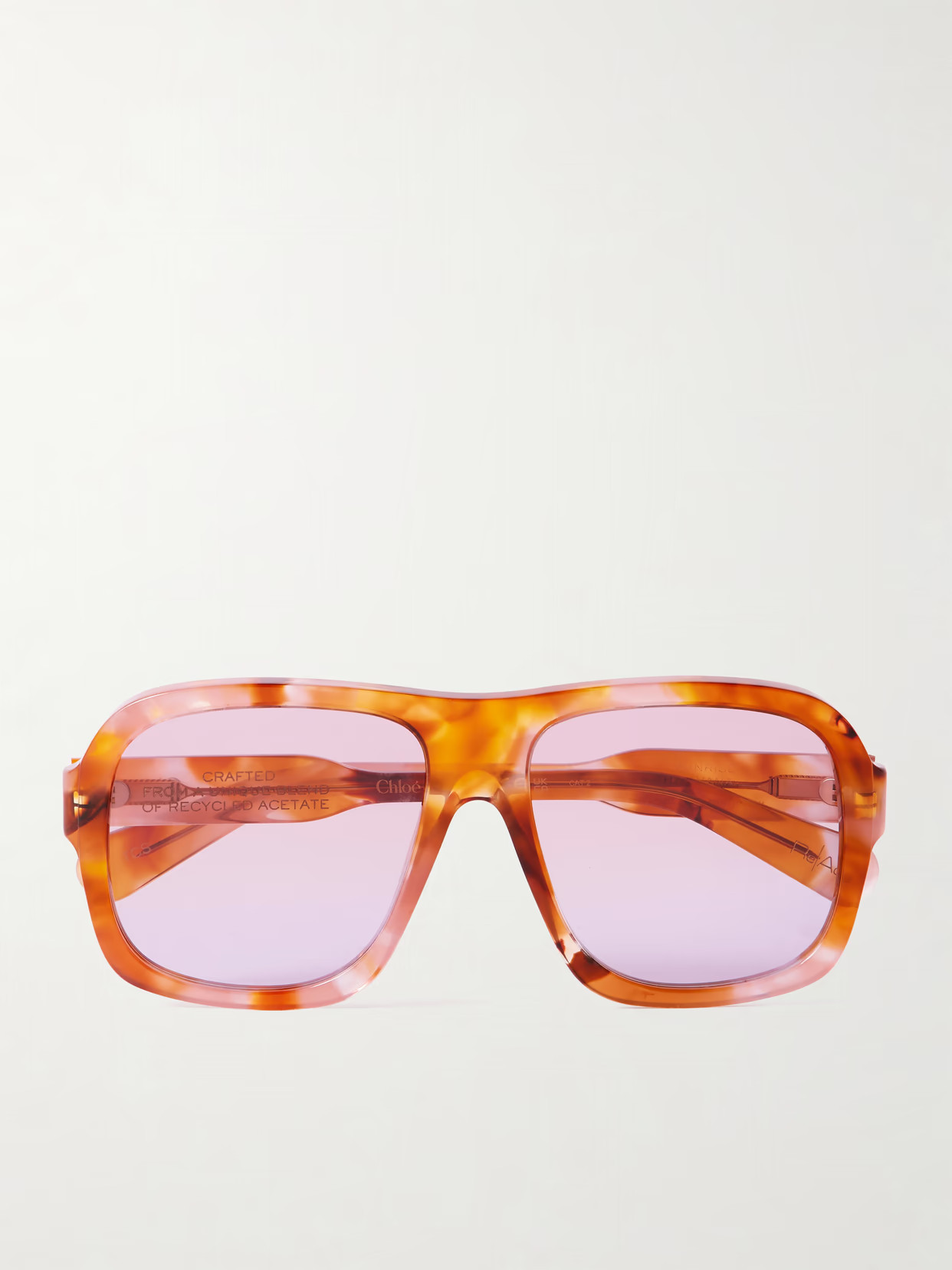 Chloé - Gayia Aviator-style Tortoiseshell Acetate Sunglasses - Brown | NET-A-PORTER (US)