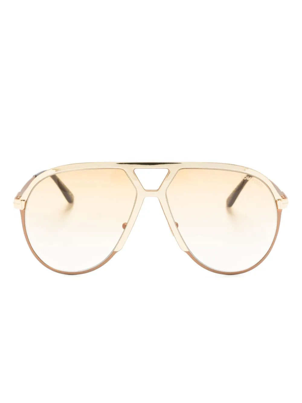 TOM FORD Eyewear TF1060 Xavier Oversize Sunglasses - Gold | Farfetch Global