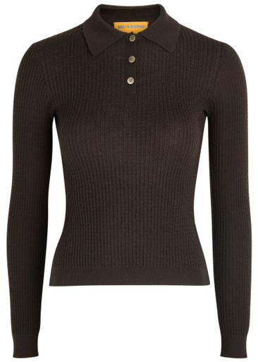 Waffle-knit cashmere top | Harvey Nichols