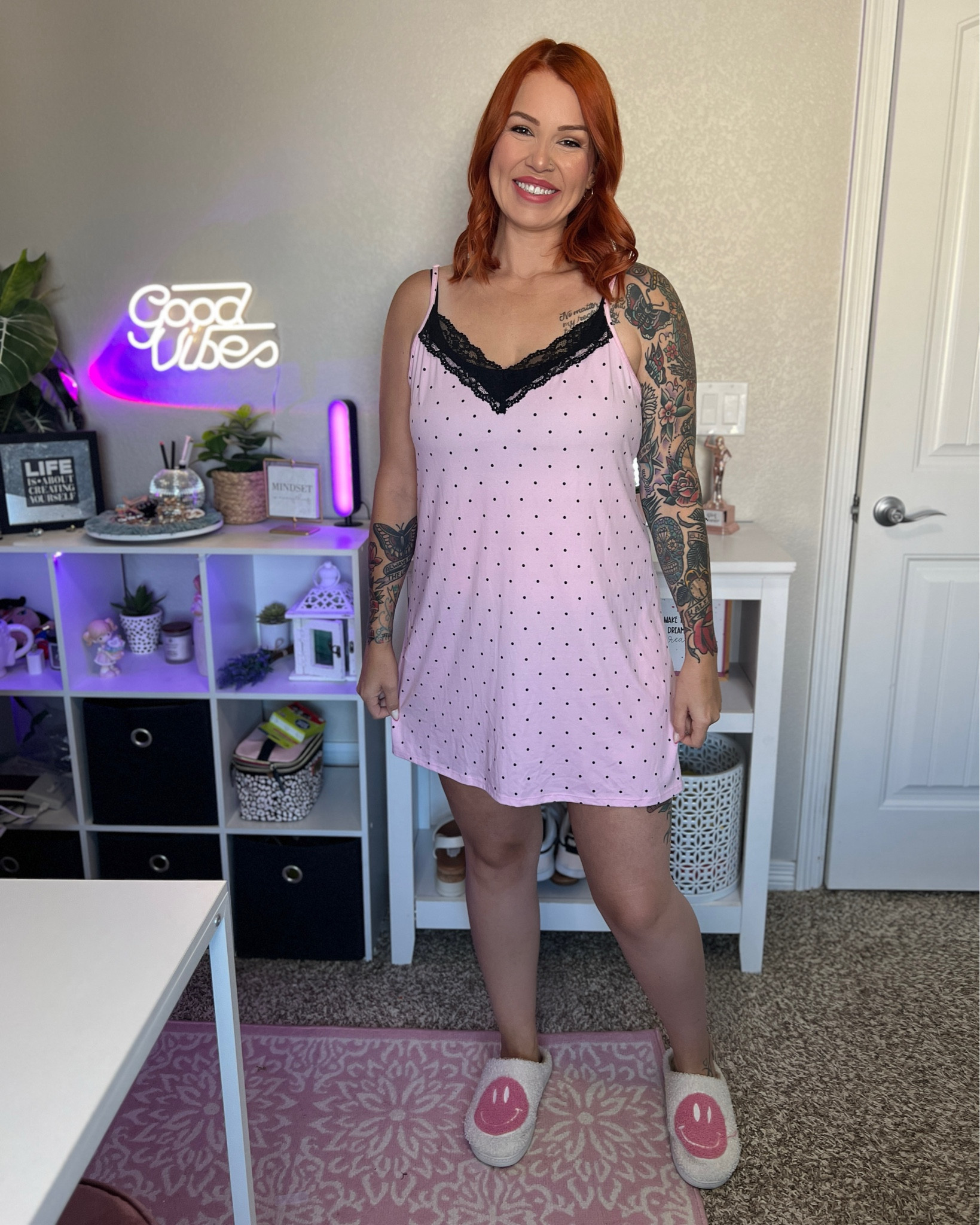 Spaghetti strap night gowns! 🤩 in the middle of summer, I definitely need something more lightweight for night time! These Walmart night gowns are so soft, cute and adorable! Absolutely LOVE! I bought a large.

#LTKFindsUnder50 #LTKSummerSales #LTKMidsize