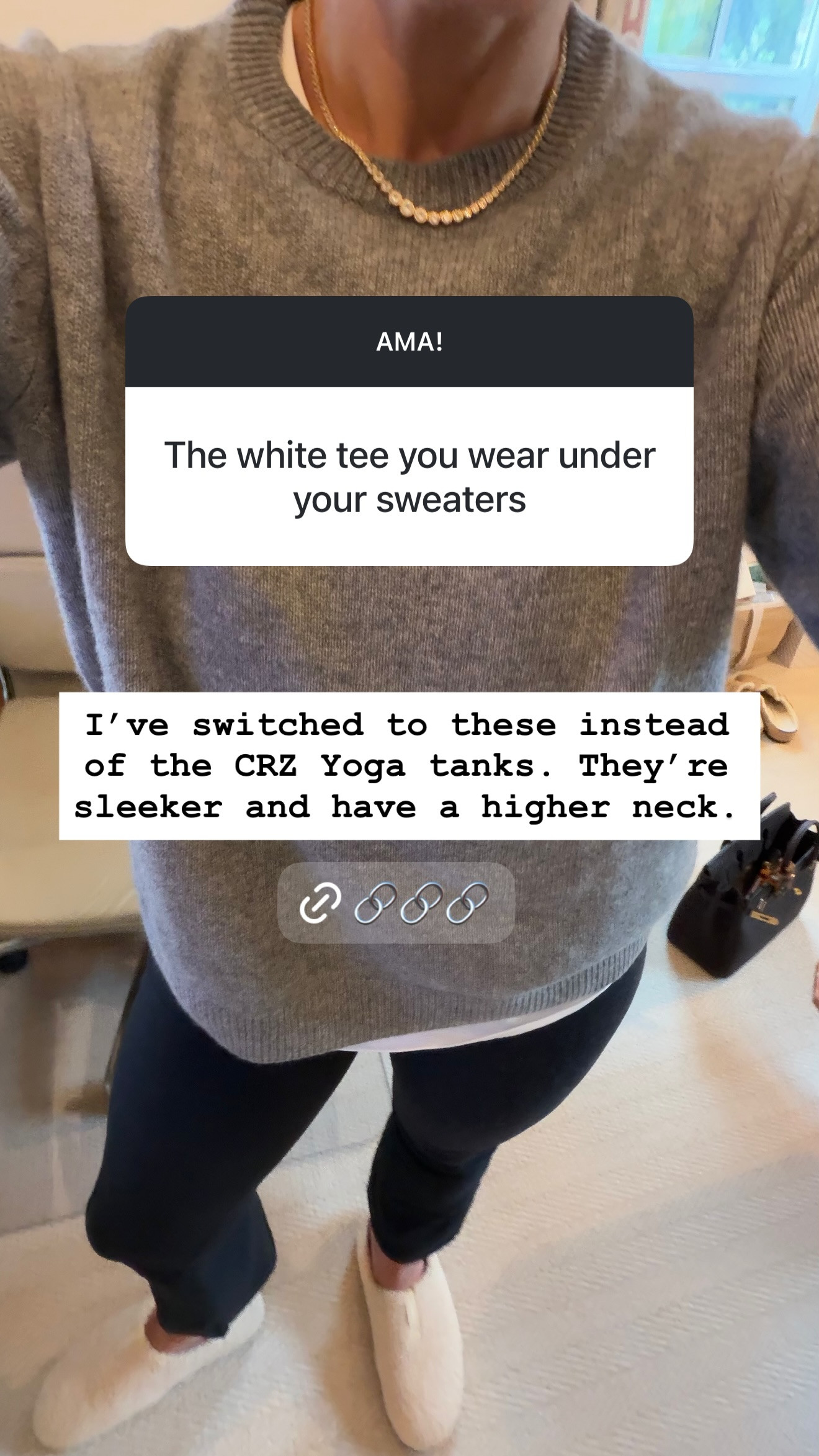 My go-to white tank under shirts 

 