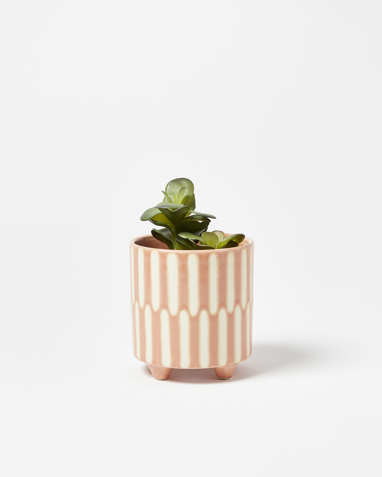 Dalloway Dash Pink Plant Pot Small | Oliver Bonas | Oliver Bonas (Global)