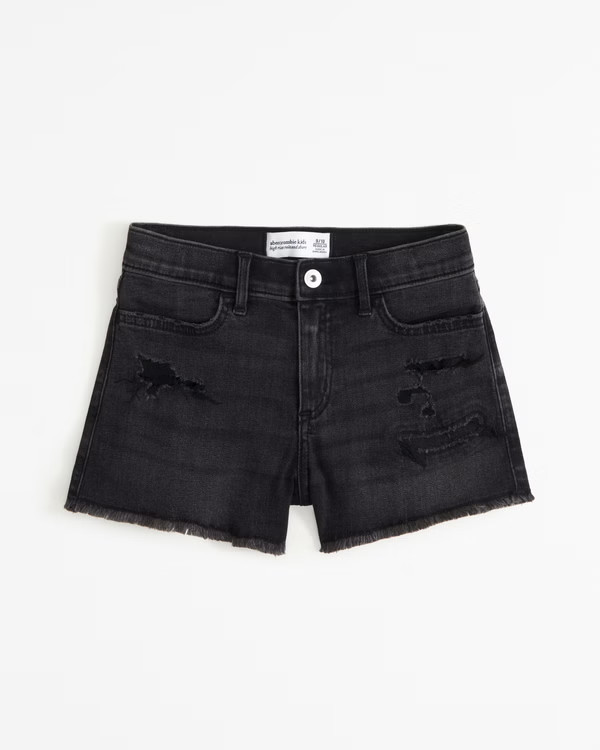 girls high rise relaxed shorts | girls bottoms | Abercrombie.com | Abercrombie & Fitch (US)