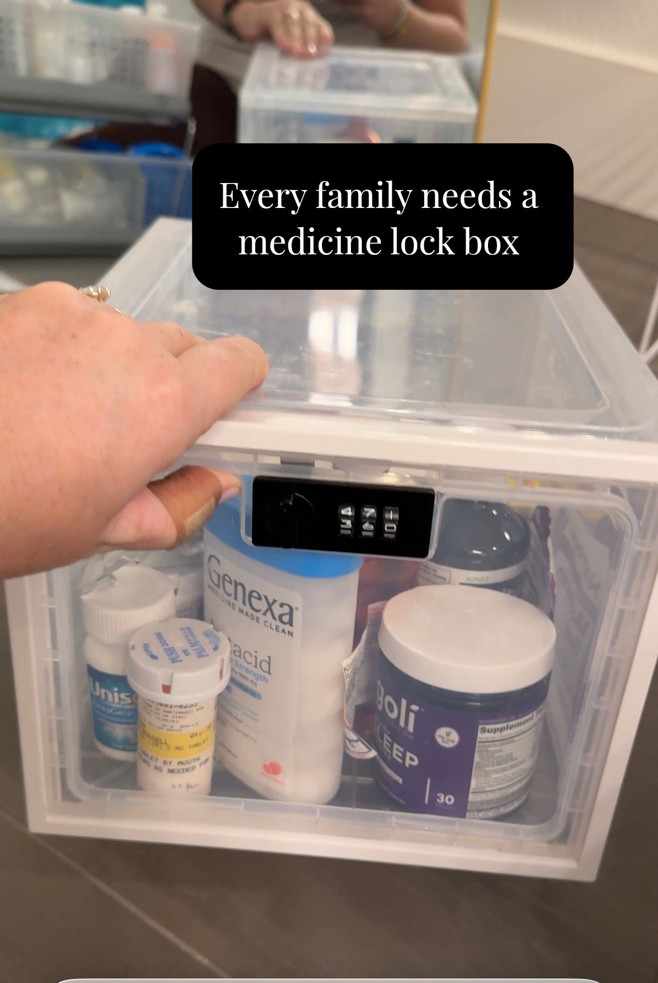 You lock and unlock it with a 3 digit code 

#LTKSeasonal #LTKKids #LTKHome