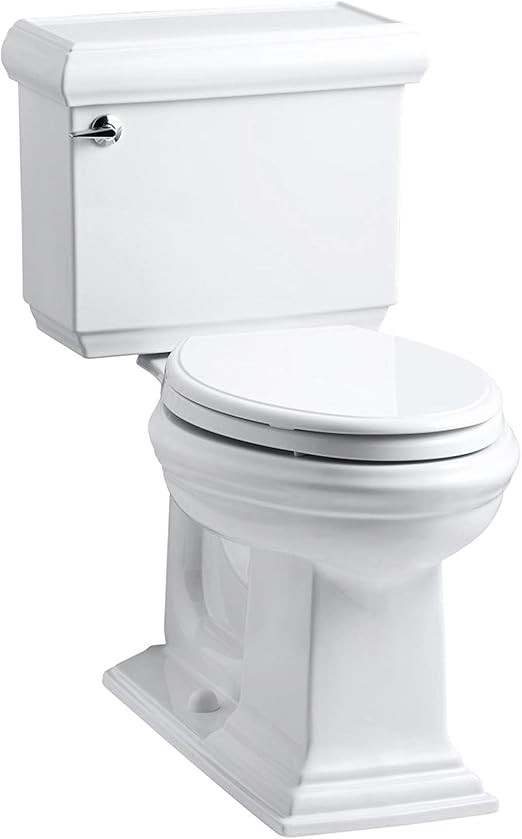KOHLER 3816-0 Memoirs Classic Two-Piece Elonagated Toilet, High-Efficiency Toilet, Comfort Height... | Amazon (US)