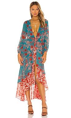 MISA Los Angeles Talitha Robe in Talitha Paisley Combo from Revolve.com | Revolve Clothing (Global)