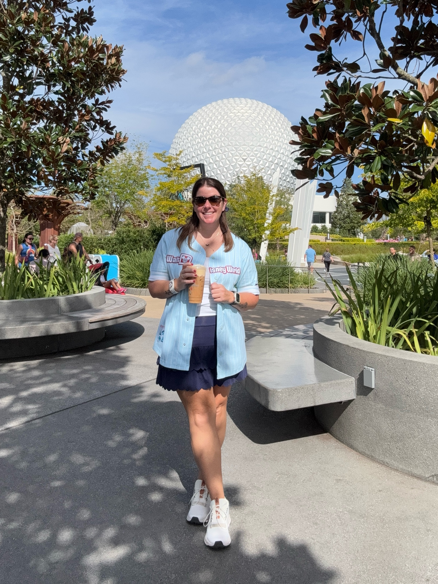 The cutest look for a day at the park! This exact baseball jersey is not available online, but it is unisex, so it runs TTS and I will link a similar one! The skirt is from Lilly Pulitzer and also runs TTS! The shoes are new and I am in love with them! They also run TTS! 

#LTKStyleTip #LTKShoeCrush #LTKTravel