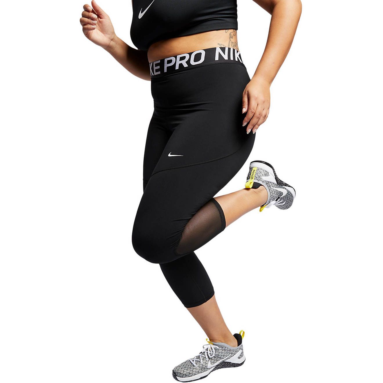 Nike Women's Pro Crop Plus Size Tights | Academy Sports + Outdoor Affiliate