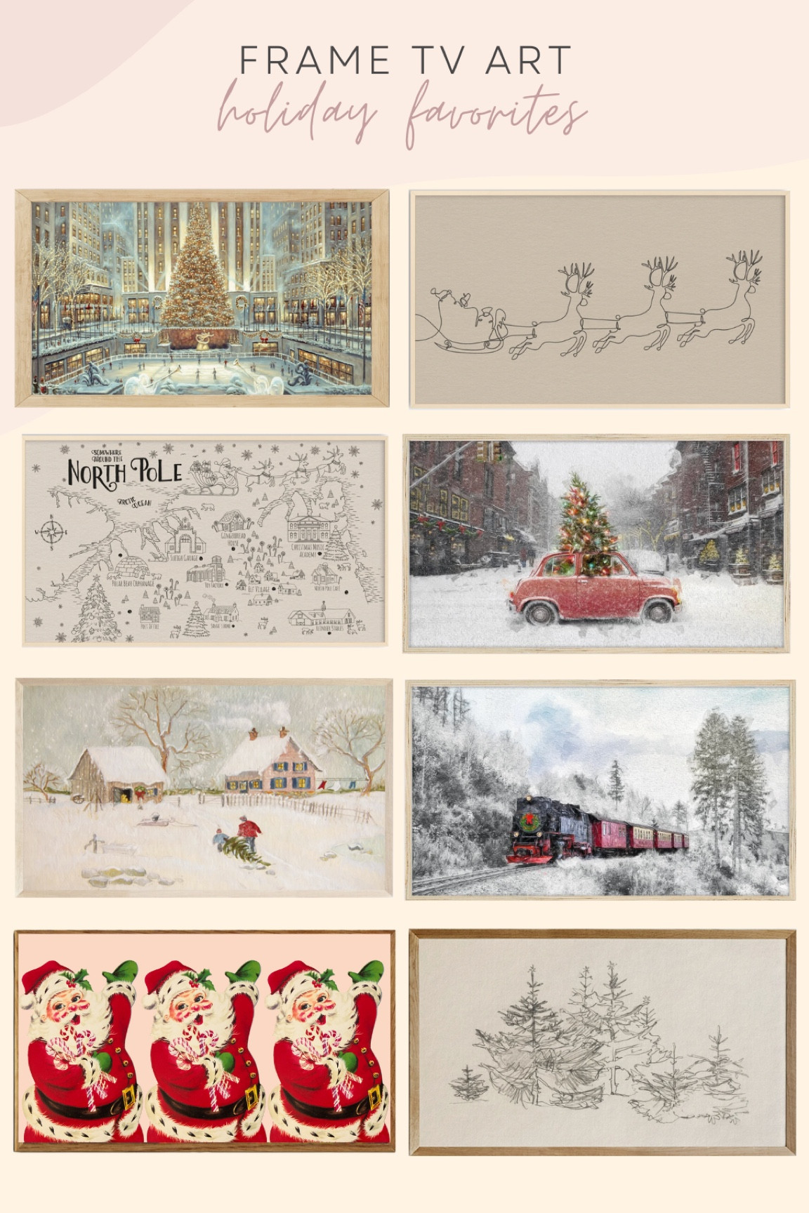 Christmas frame tv art for the holidays! 

#LTKhome #LTKHoliday #LTKSeasonal