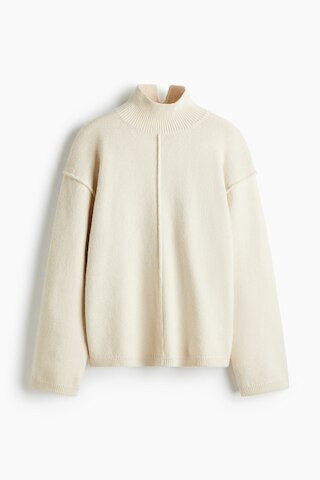 Seam-Detail Mock Turtleneck Sweater | H&M (US + CA)