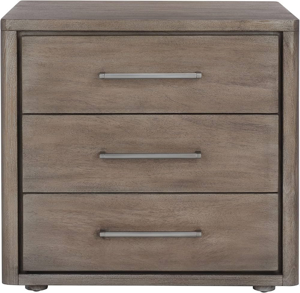 SAFAVIEH Couture Home Collection Rosey Light Brown 3-Drawer Wood Nightstand Table (Fully Assemble... | Amazon (US)