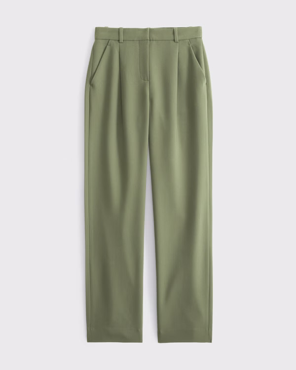 A&F Quinn Tailored Straight Pant | Abercrombie & Fitch (US)