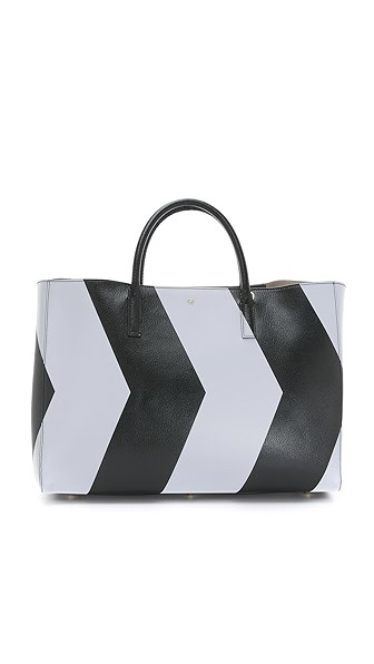 Anya Hindmarch Chevron Ebury Maxi Tote - Black | Shopbop