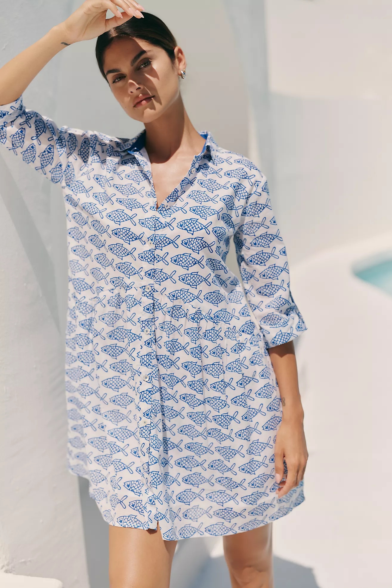 Ro's Garden Deauville Swing Mini Dress | Anthropologie (US)