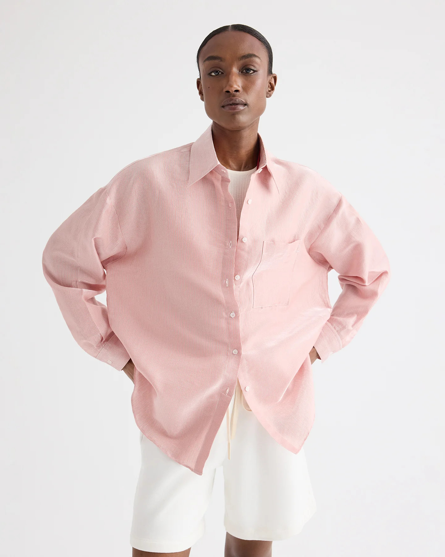 Something Borrowed Shirt in Cotton Stripes | TWP