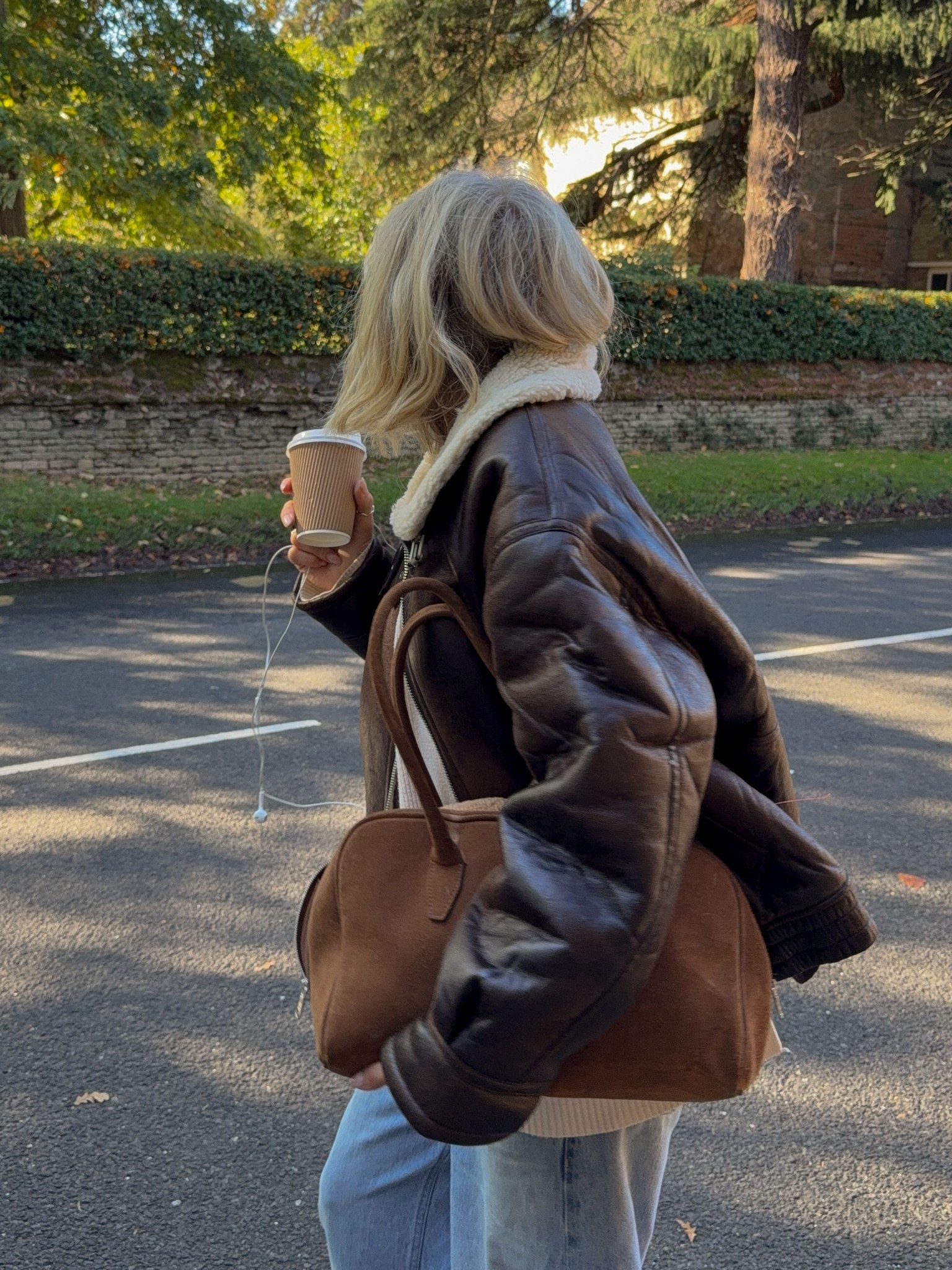 Topshop shearling bomber jacket, aviator jacket 

#LTKuk #LTKeurope #LTKwinter