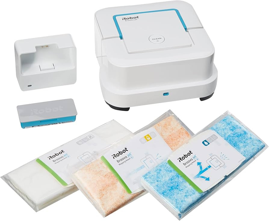 iRobot Braava Jet 240 Superior Robot Mop - App Enabled, Precision Jet Spray, Vibrating Cleaning H... | Amazon (US)
