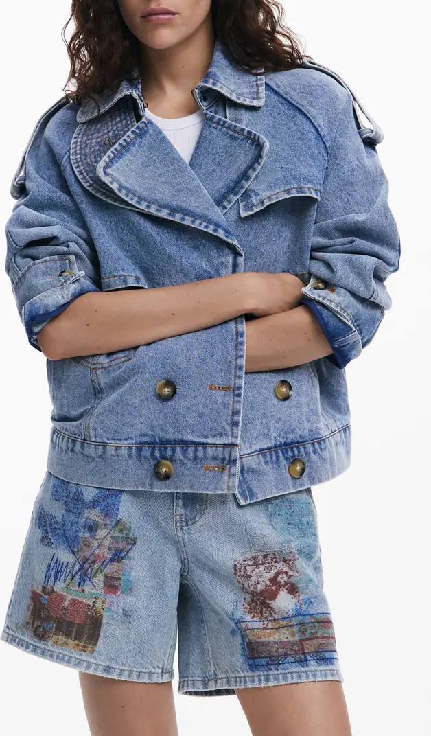 Desigual Oversize Denim Trucker Jacket | Nordstrom | Nordstrom