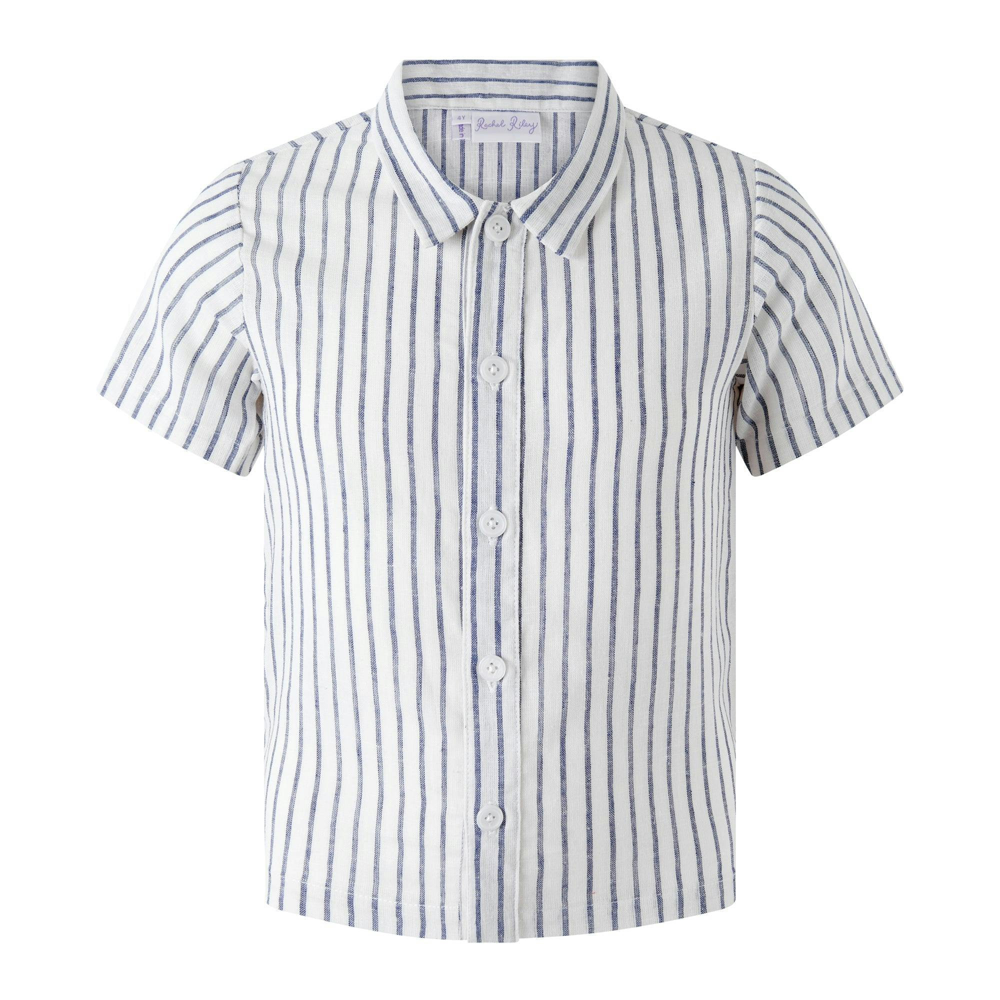 Linen Stripe Shirt | Maisonette