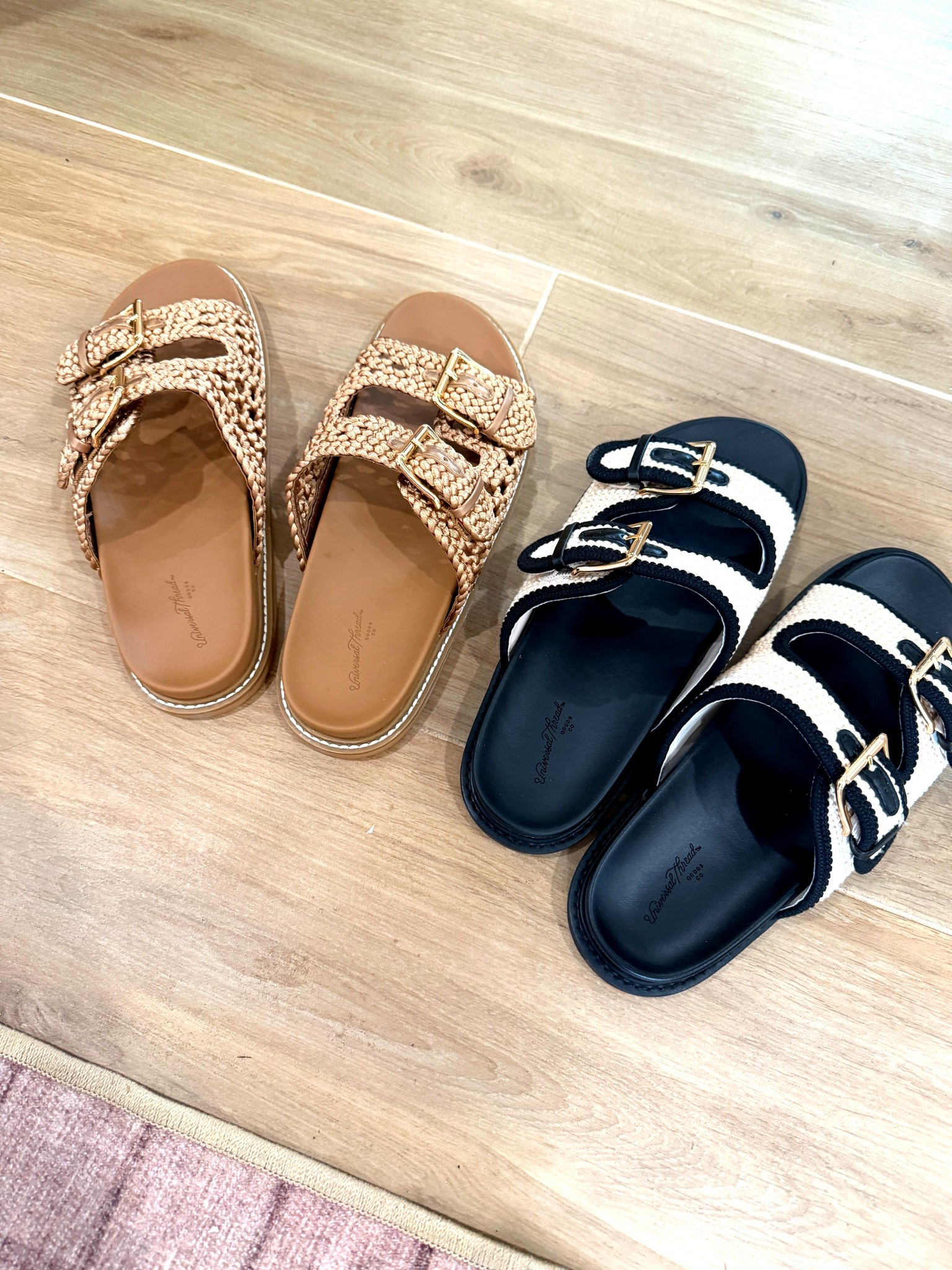 Neutral vibes or bold contrast?
Obsessed with these double buckle woven slides for spring and summer!
Perfect for everyday outfits, beach days, date nights, or girls’ dinners.
Which pair are you picking — the classic tan or the chic black and white?

Keywords: spring outfits, summer sandals, woven slides, neutral style, black and white fashion, casual chic, date night look, girls dinner outfit, vacation ready, wardrobe staples. 

#LTKStyleTip #LTKSeasonal #LTKShoeCrush