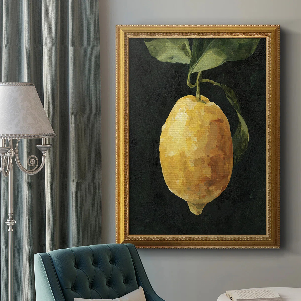 " Dark Lemon I " Painting Print | Wayfair North America