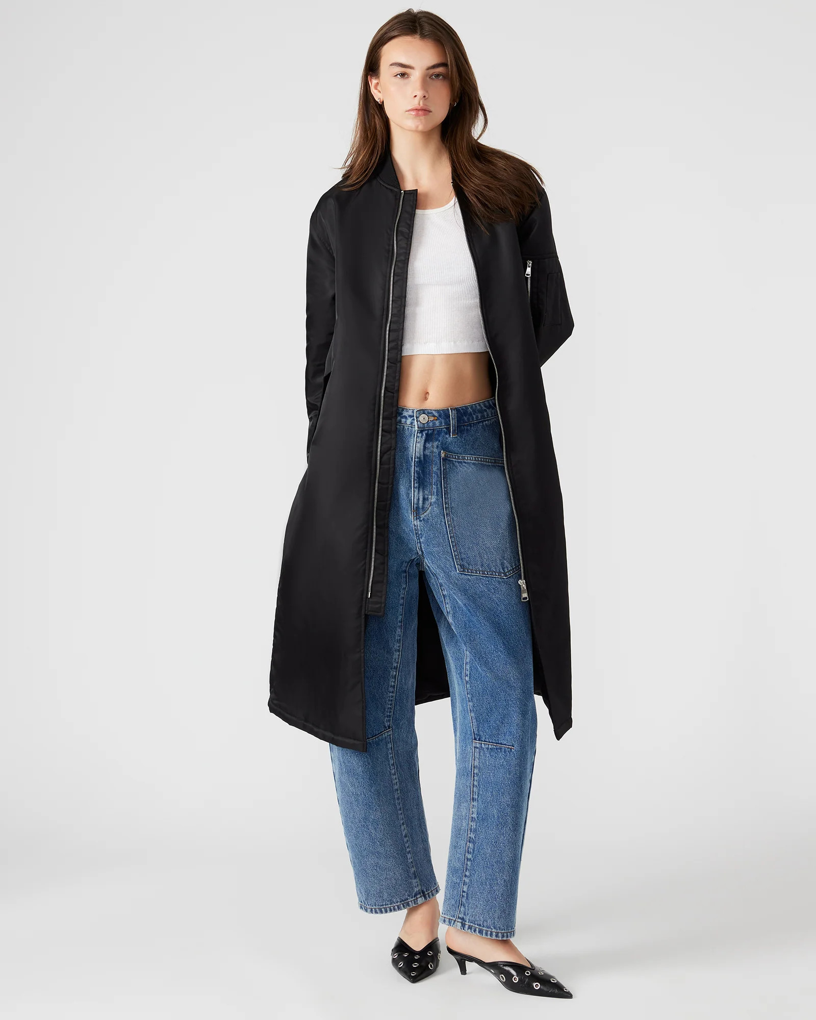 VINDY COAT BLACK | Steve Madden (US)