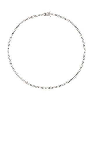 Everyday Tennis Necklace in Sterling Silver | Revolve Clothing (Global)